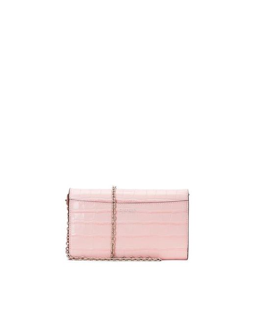 Bolso cruzado mediano Adair de piel Lauren by Ralph Lauren de color Pink