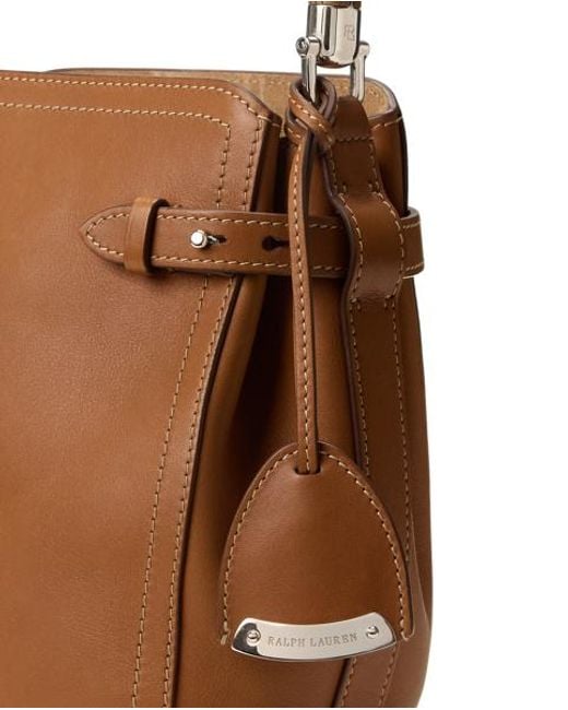 Ralph Lauren Natural The Ralph Calfskin Small Bucket Bag