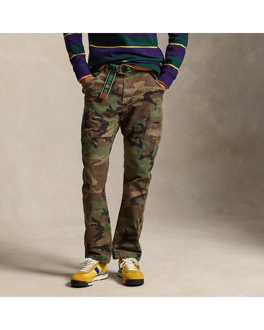 Polo Ralph Lauren Green Slim Fit Camo Cargo Trouser for men