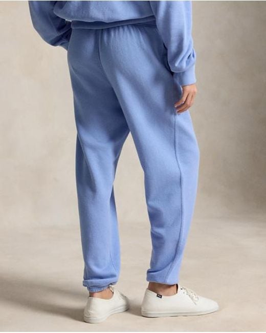 Polo Ralph Lauren Blue Fleece Logo Tracksuit Bottoms