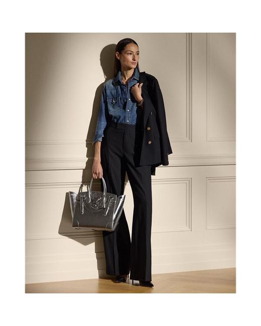 Ralph Lauren Blue Payson Cotton Denim Western Shirt