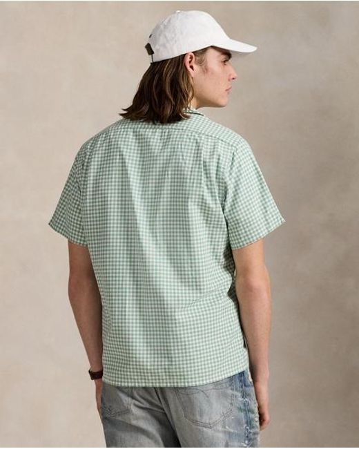 Polo Ralph Lauren Classic-Fit Kurzarmhemd Mit Gingankaro in Green für Herren