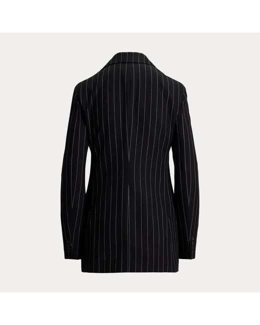 Ralph Lauren Black Ramona Striped Washed Jacket