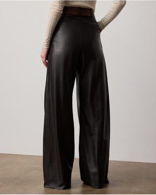 Ralph Lauren Black Hose Kelsie Aus Lammleder