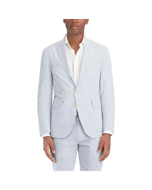Polo Ralph Lauren Morgan Seersucker Suit Jacket in Blue for Men | Lyst