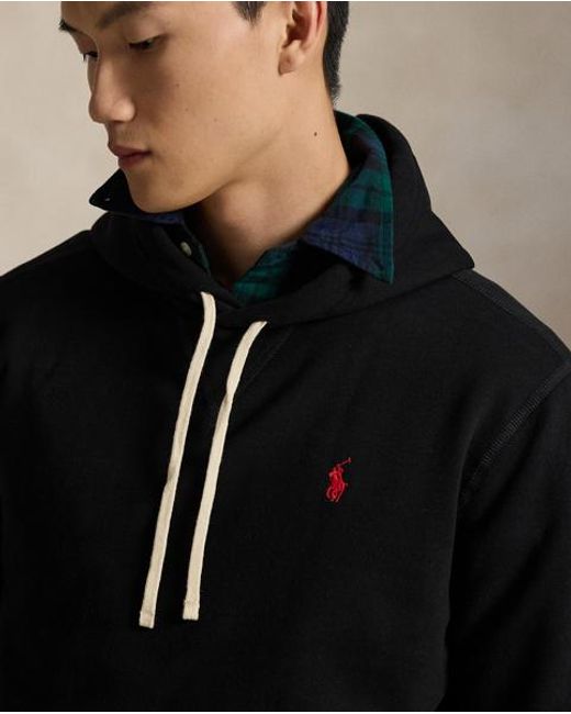 Polo Ralph Lauren Black The Rl Fleece Hoodie for men