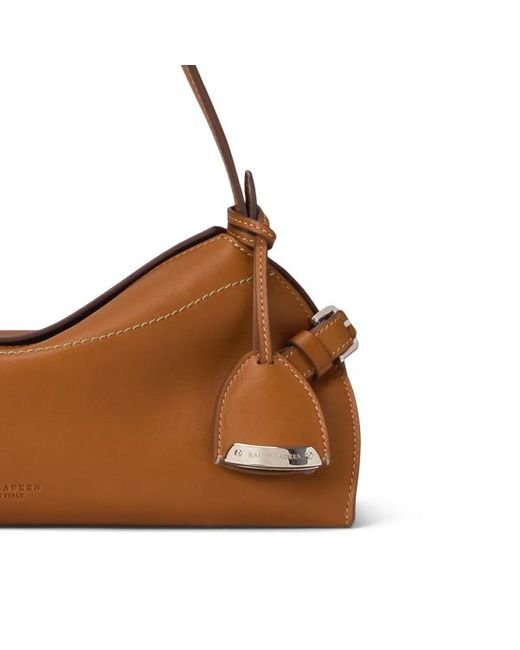 Borsa a spalla Ralph Lauren piccola in vitello di Ralph Lauren in Blue