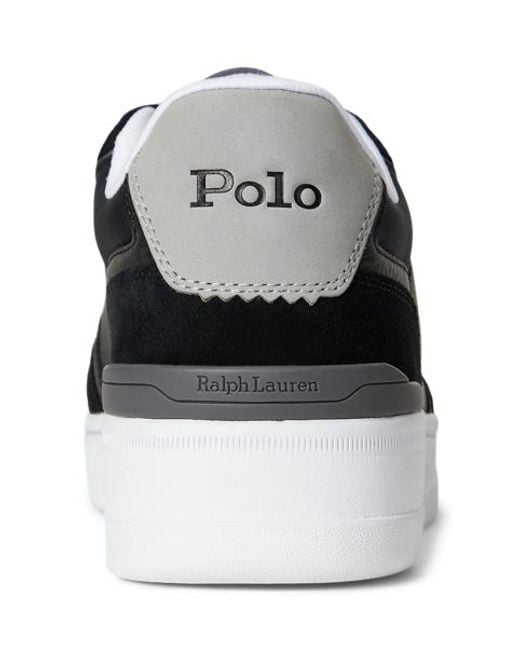 Ralph Lauren Sneaker Open Masters Mit Wildlederbahnen in Black für Herren