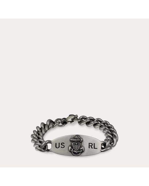 Ralph Lauren Metallic Sterling Id Bracelet for men