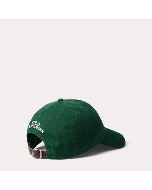 Polo Ralph Lauren Green Polo Bear Twill Ball Cap for men