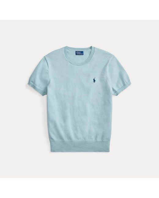Polo Ralph Lauren Blue Short-Sleeve Crewneck Jumper