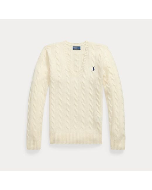 Jersey De Cachemira Y Lana Polo Ralph Lauren de color Natural