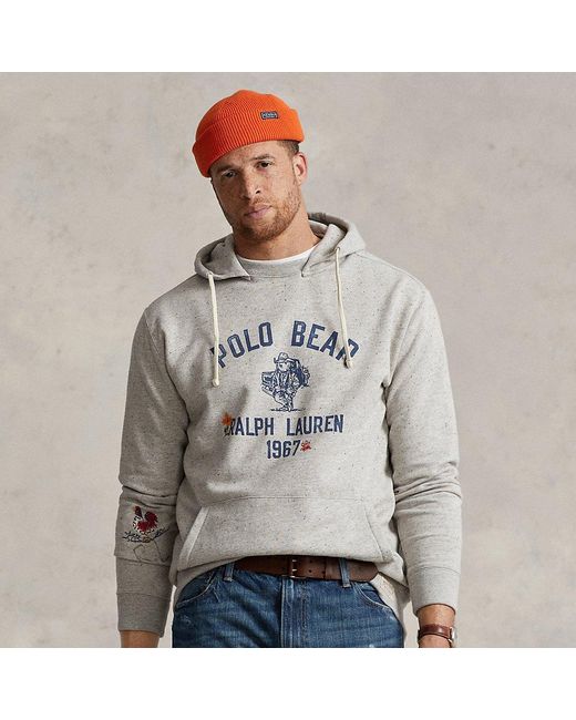 Polo Ralph Lauren Ralph Lauren Polo Bear Fleece Hoodie in Gray for Men |  Lyst