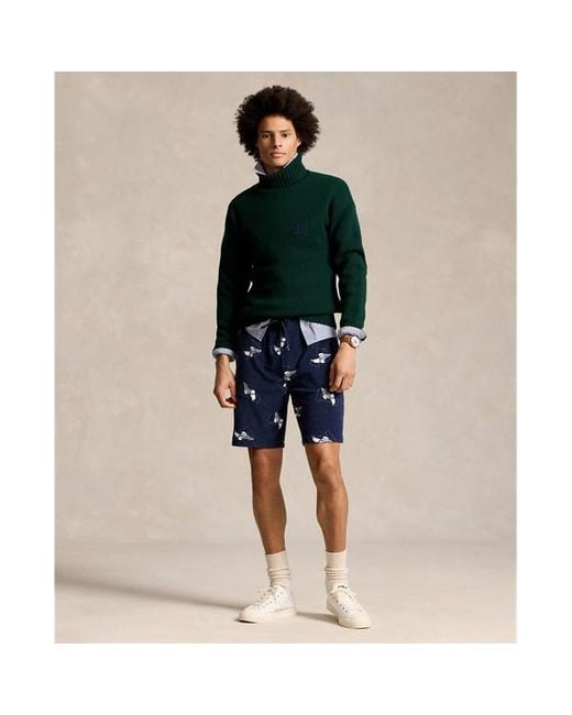 Polo Ralph Lauren Frottee-Shorts mit geflügeltem "P" in Blue für Herren