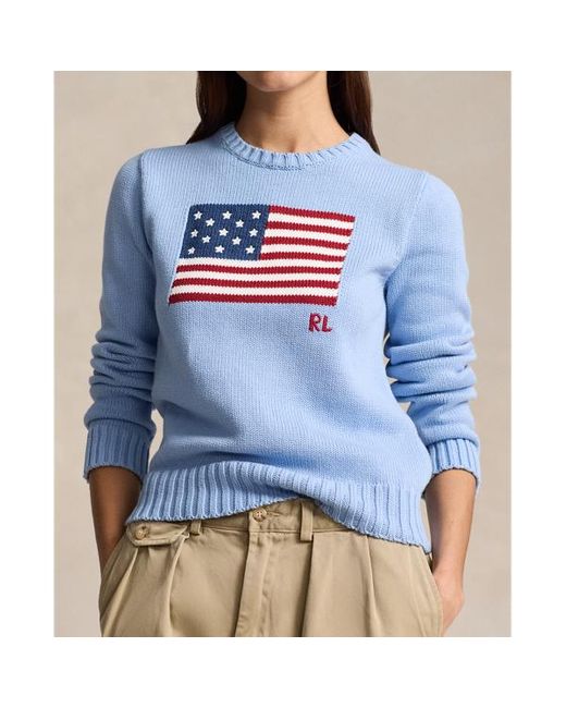 Polo Ralph Lauren Blue Flag Knit Jumper