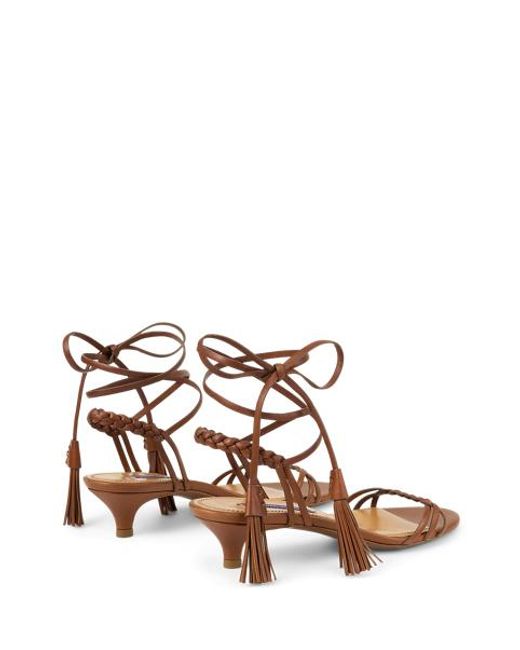 Sandales Alexandrea Tannées 3,5 Cm Ralph Lauren en coloris Brown