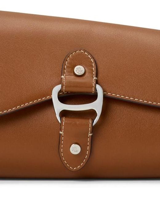 Ralph Lauren Blue Leather Medium Tasha East-West Bag