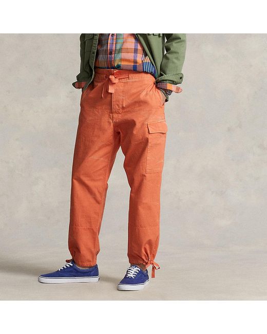 Pantaloni cargo in tela Relaxed-Fit da Uomo di Polo Ralph Lauren in  Arancione | Lyst