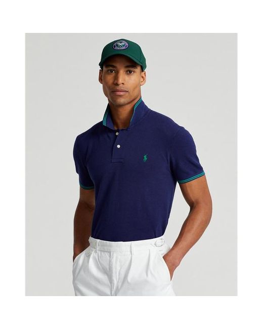 Polo Ralph Lauren Blue Wimbledon Cotton Polo-collar Jumper for men