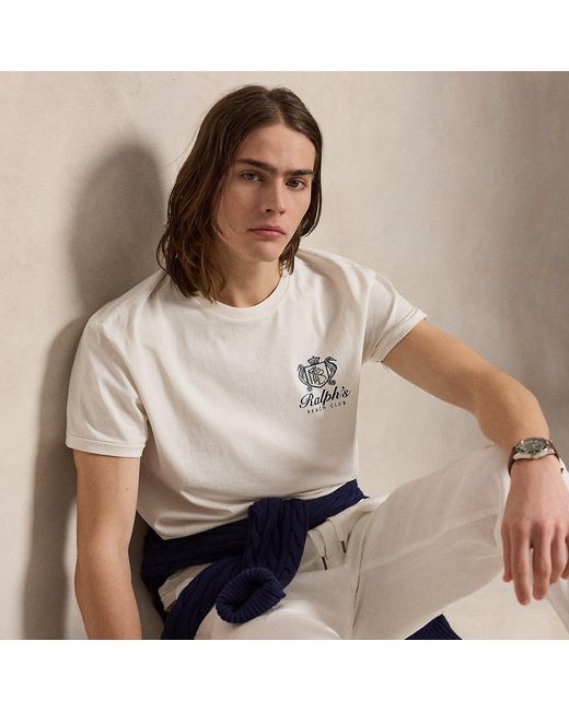 Polo Ralph Lauren Gray Classic Fit Jersey Graphic T-Shirt for men