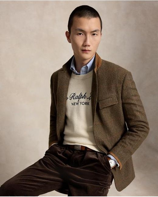 Polo Ralph Lauren Natural Relaxed Fit Wool-Cotton Jumper for men