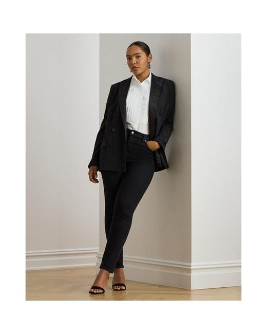 Ralph Lauren White Ralph Lauren Bib-Front Cotton Broadcloth Shirt