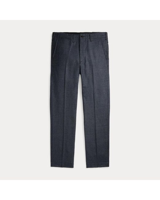 RRL Blue Houndstooth Officer's Trouser for men