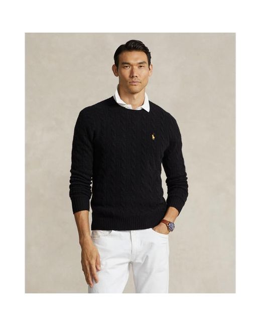 Polo Ralph Lauren Black Lunar New Year Wool-cashmere Sweater for men