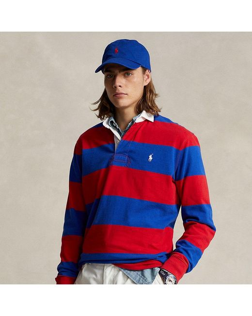 Ralph Lauren Red The Iconic Rugby Shirt for men