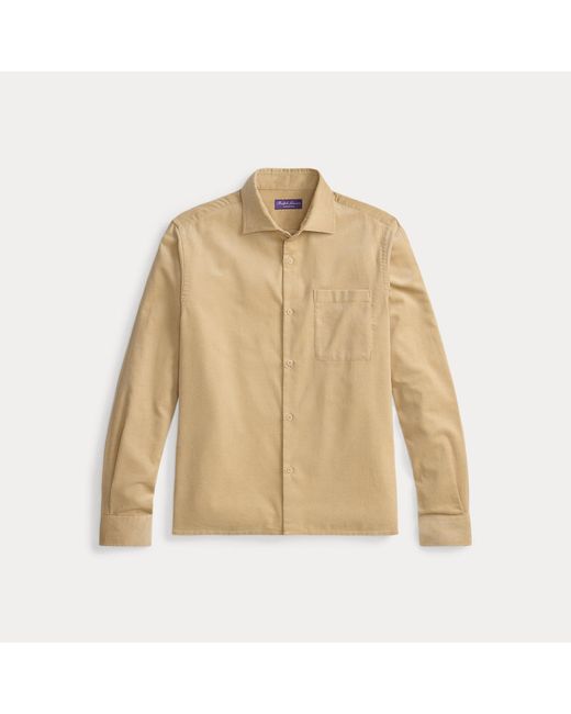 Ralph Lauren Natural Fine-Wale Corduroy Shirt for men