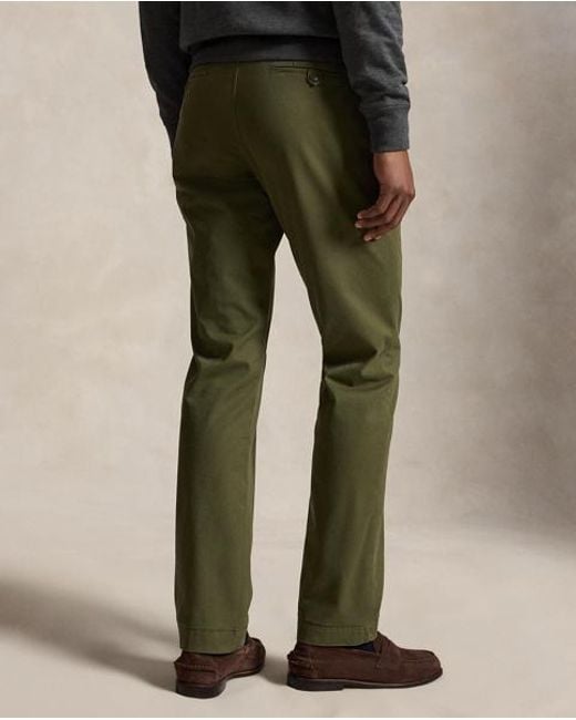 Polo Ralph Lauren Green Bedford Stretch Straight Fit Trouser for men