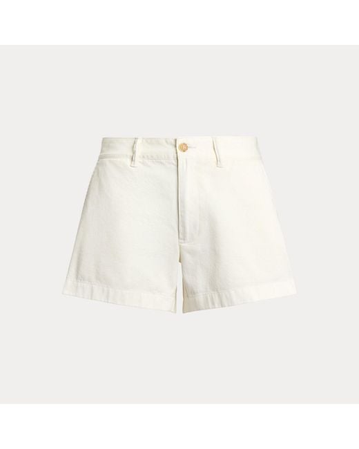 Polo Ralph Lauren White Cotton Chino Short