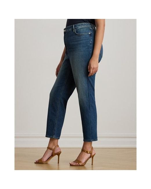 Ralph Lauren Blue Ralph Lauren High-Rise Straight Ankle Jean