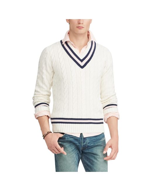 ralph lauren cricket sweater mens