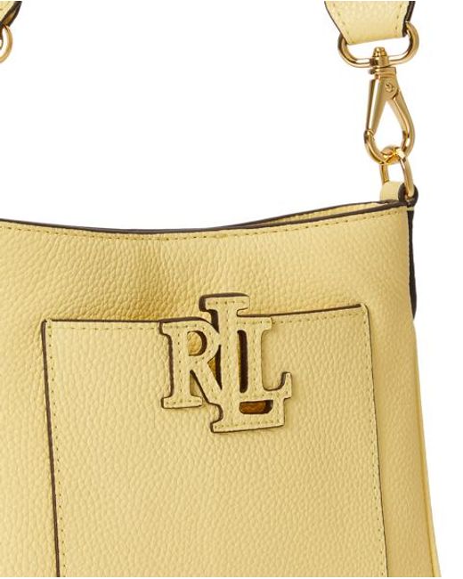 Ralph Lauren Metallic Pebbled Leather Small Cameryn Crossbody