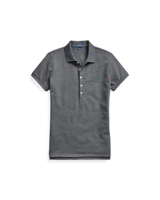 Polo Ralph Lauren Gray Slim Fit Stretch Polo Shirt