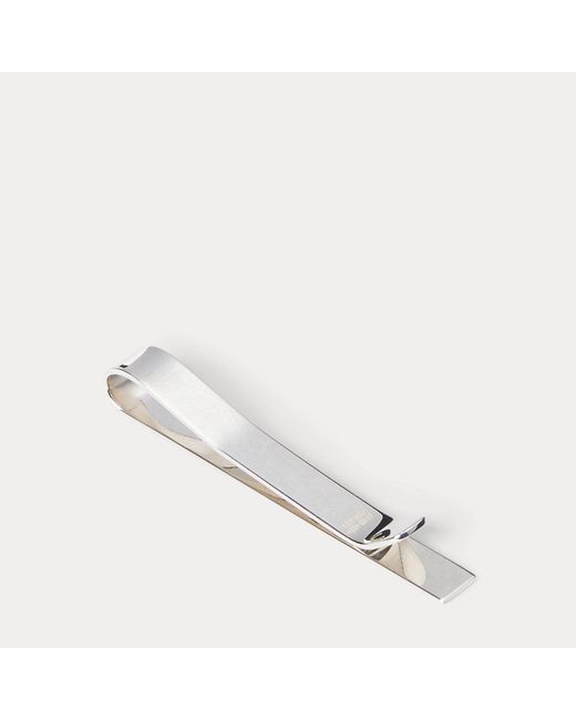 Ralph Lauren White Sterling Tie Clip for men