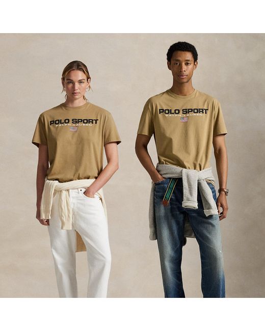 T-Shirt Polo Sport Classic Fit En Jersey Polo Ralph Lauren pour homme en coloris Natural