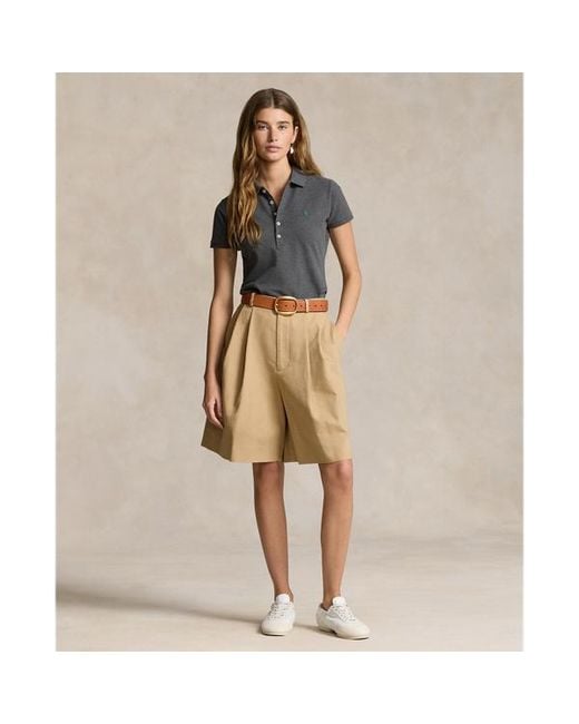 Polo Ralph Lauren Gray Slim Fit Stretch Polo Shirt