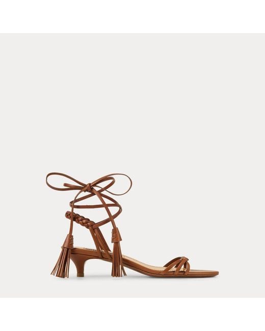 Sandales Alexandrea Tannées 3,5 Cm Ralph Lauren en coloris Brown
