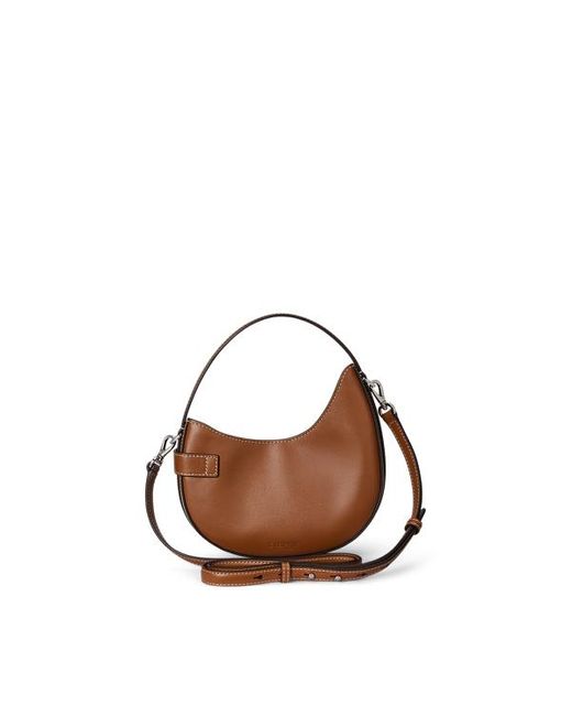 Borsa a tracolla Tasha piccola in pelle di Ralph Lauren in Brown