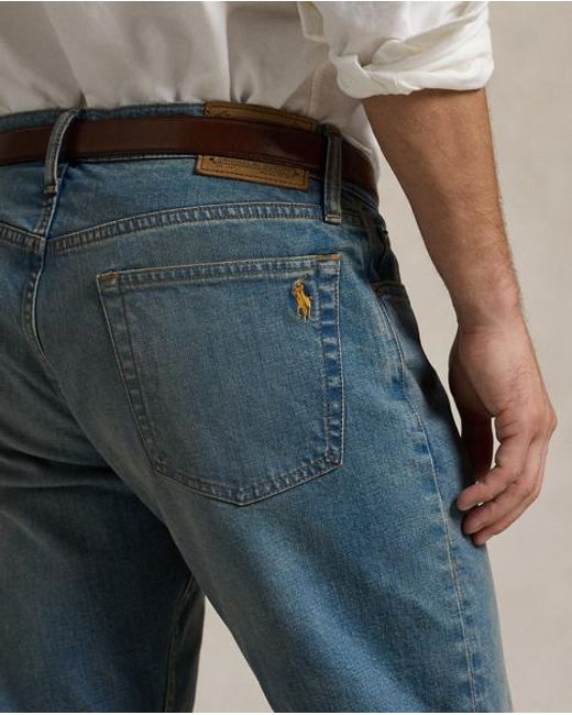 Polo Ralph Lauren Blue Parkside Active Taper Stretch Jeans for men