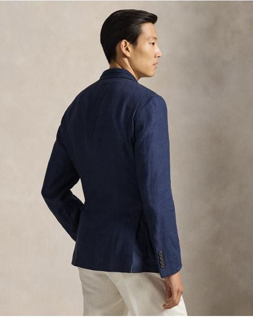 Polo Ralph Lauren Blue Polo Modern Fit Glen Plaid Suit Jacket for men