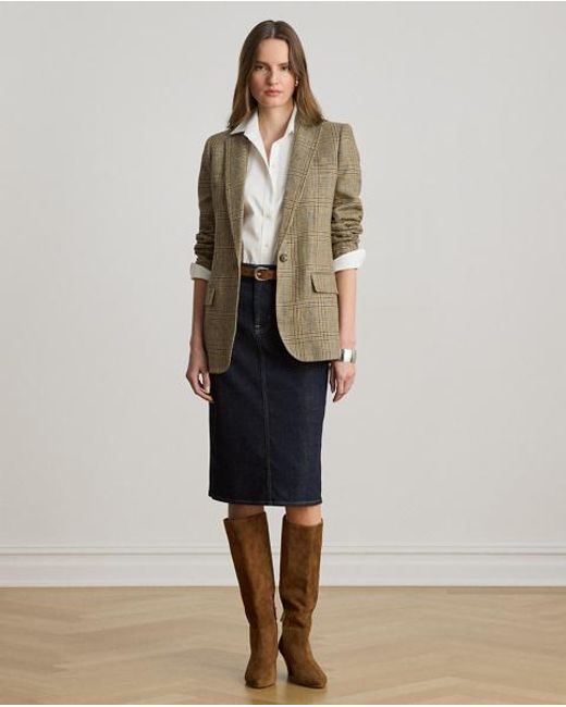 Ralph Lauren Blue Denim Pencil Skirt