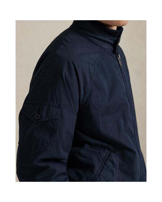 Polo Ralph Lauren Blue The Aldrich Garment-Dyed Twill Jacket for men