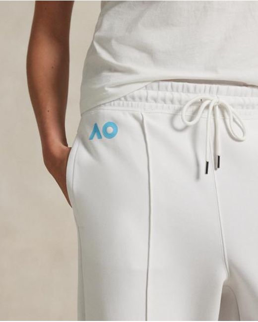 Polo Ralph Lauren White Doppellagige Hose Australian Open