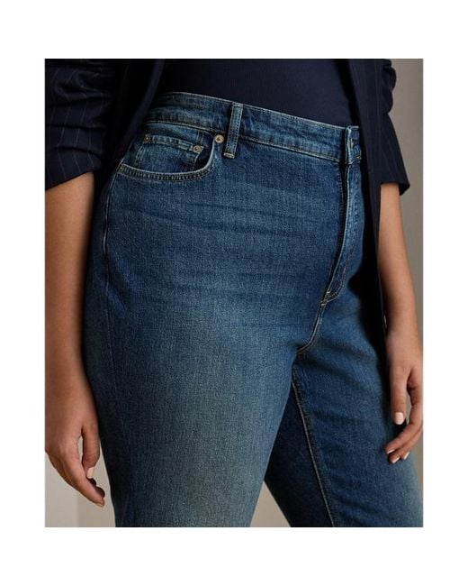 Ralph Lauren Blue Ralph Lauren High-Rise Straight Ankle Jean