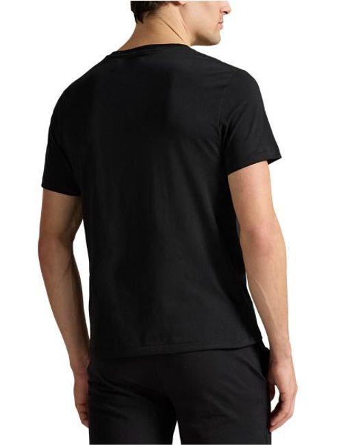 Polo Ralph Lauren Black Cotton Jersey Sleep Shirt for men