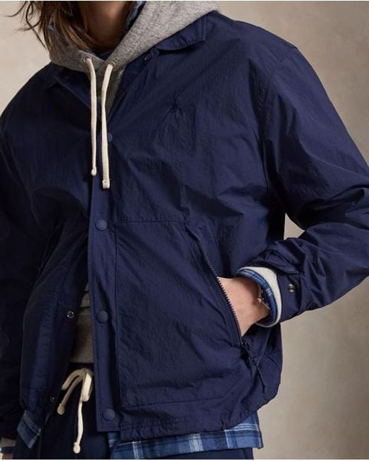 Polo Ralph Lauren Blue The Hayford Coach's Jacket for men