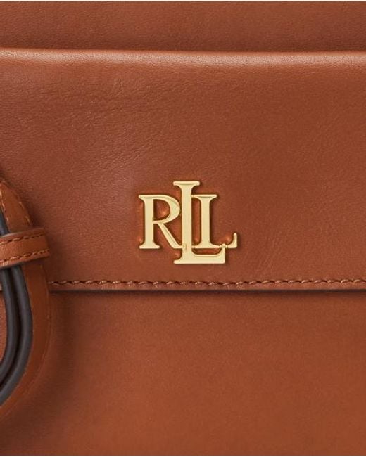 Ralph Lauren Blue Mittelgroße Kameratasche Marcy aus Leder